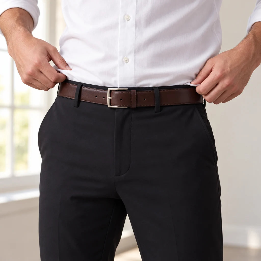 A waistband that looks classic and never cuts into you