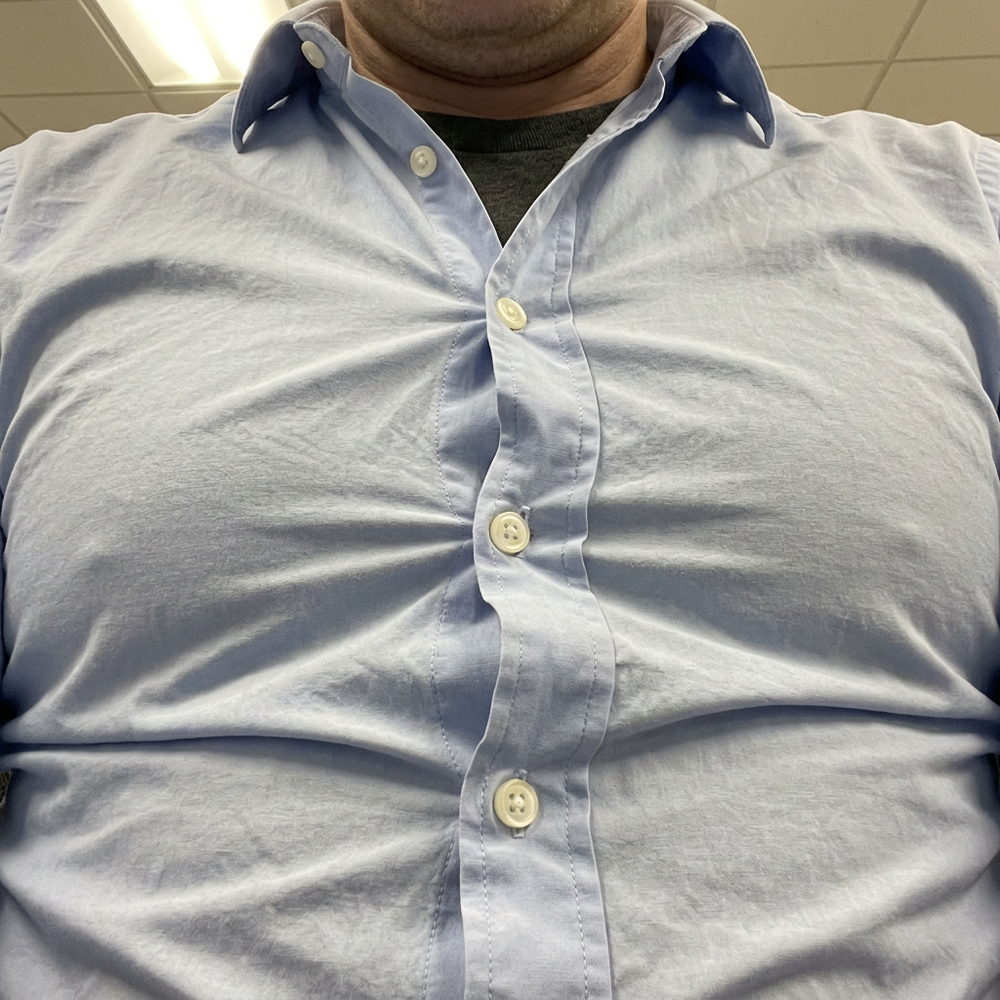 2. Most slim fits punish men for having a normal day.